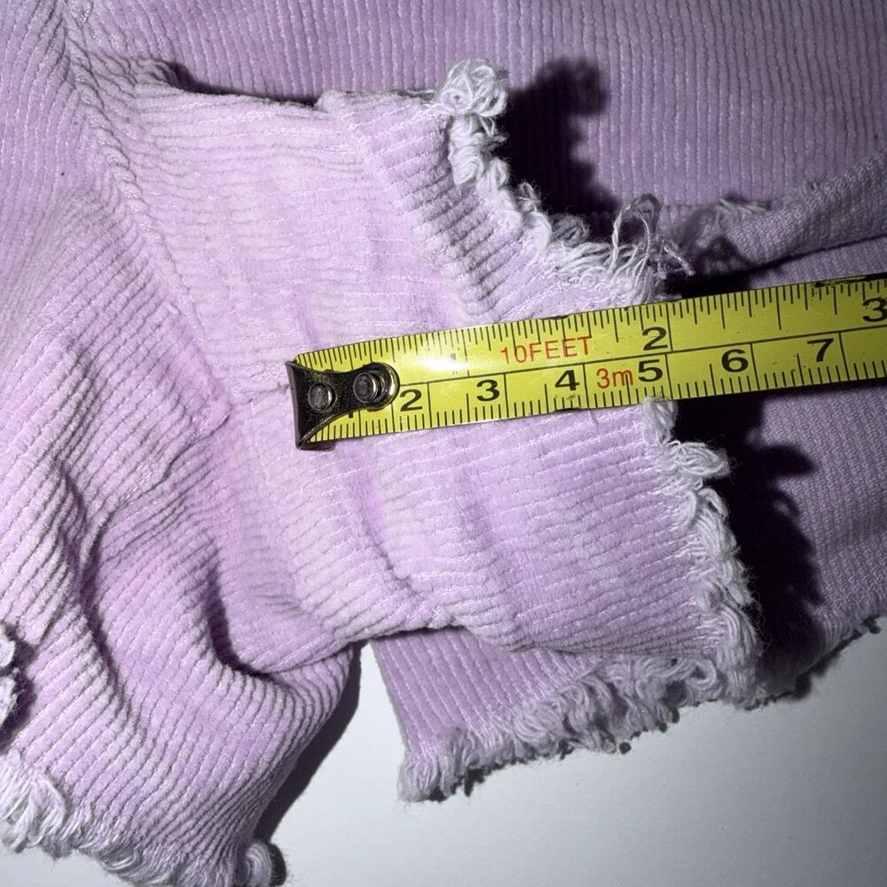 Forever 21 Shorts Womens Sz 27 High Rise Corduroy Lavender Purple Shortie‎ 2 in - Picture 7 of 9